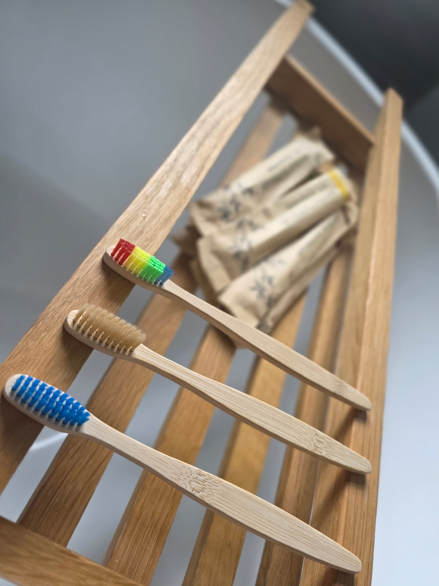 Bamboo Toothbrush | Biodegradable | Multi Colours | Soft/medium for sensitive teeth and gums